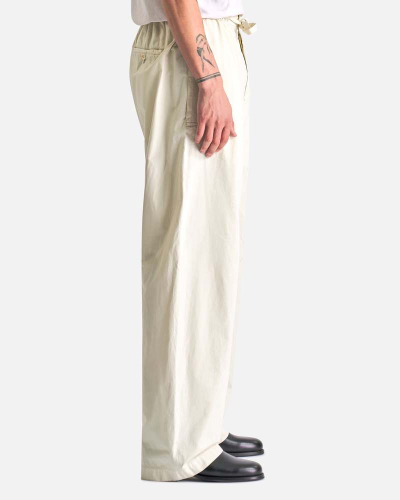 Lemaire Multitopstitch Taekwondo Pants - Creamy White
