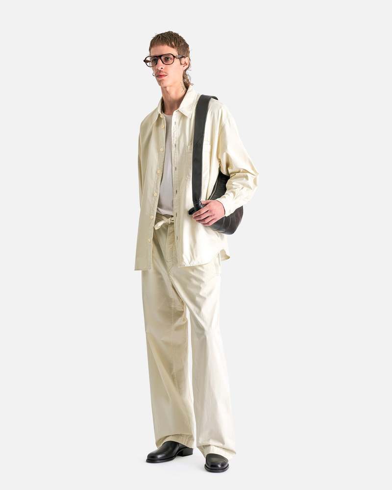 Lemaire Multitopstitch Taekwondo Pants - Creamy White