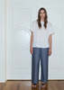Deiji Studios The Ease Trouser - Blue Pinstripe - Thumbnail 6