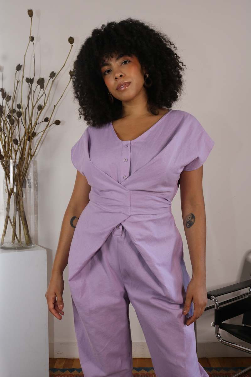 Rujuta Sheth Venus Wrap Jumper - Lavender
