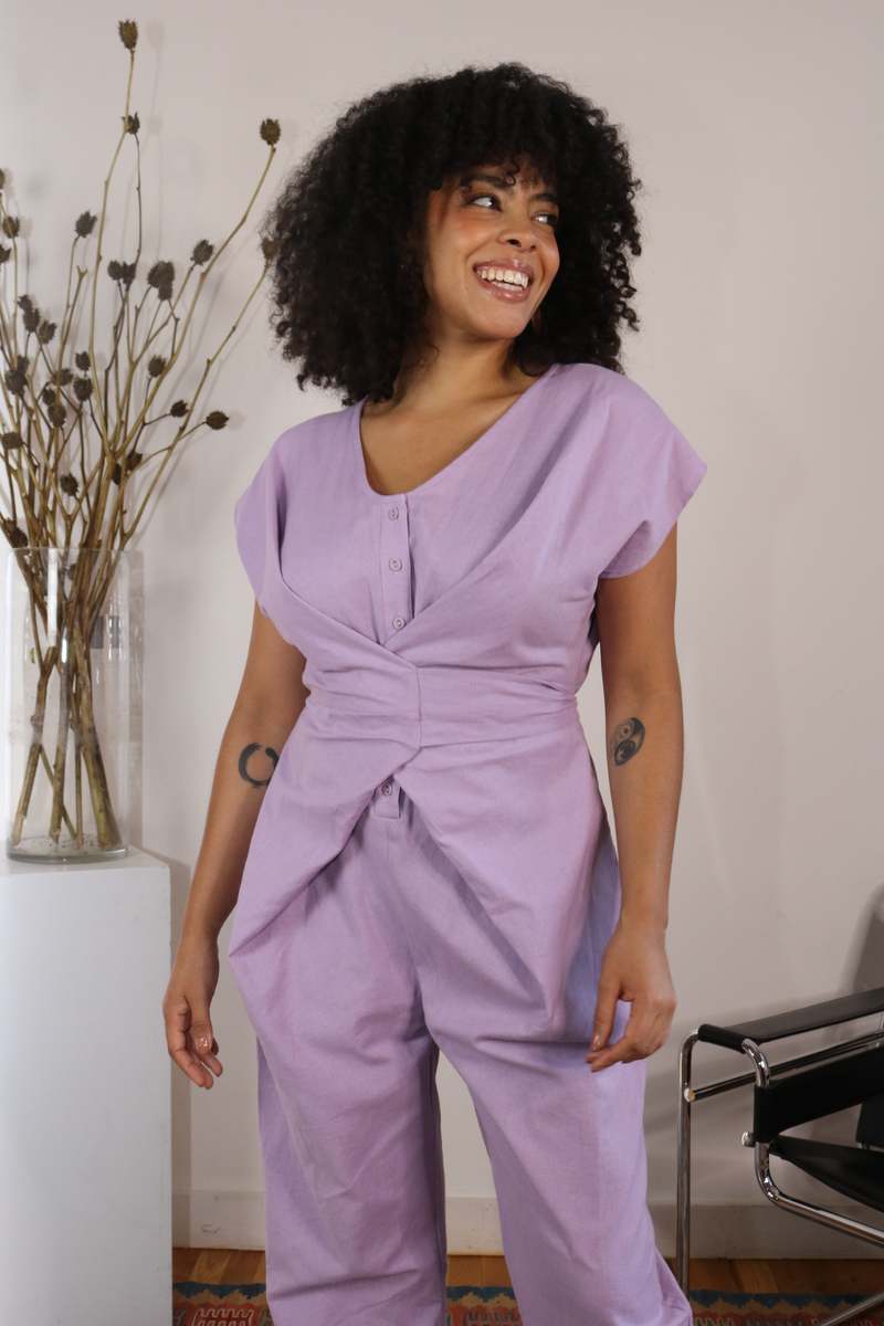 Rujuta Sheth Venus Wrap Jumper - Lavender
