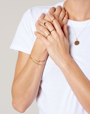 Blanca Monrós Gómez Thin Stacking Band in Yellow Gold Blanca Monrós Gómez Thin Stacking Band in Yellow Gold