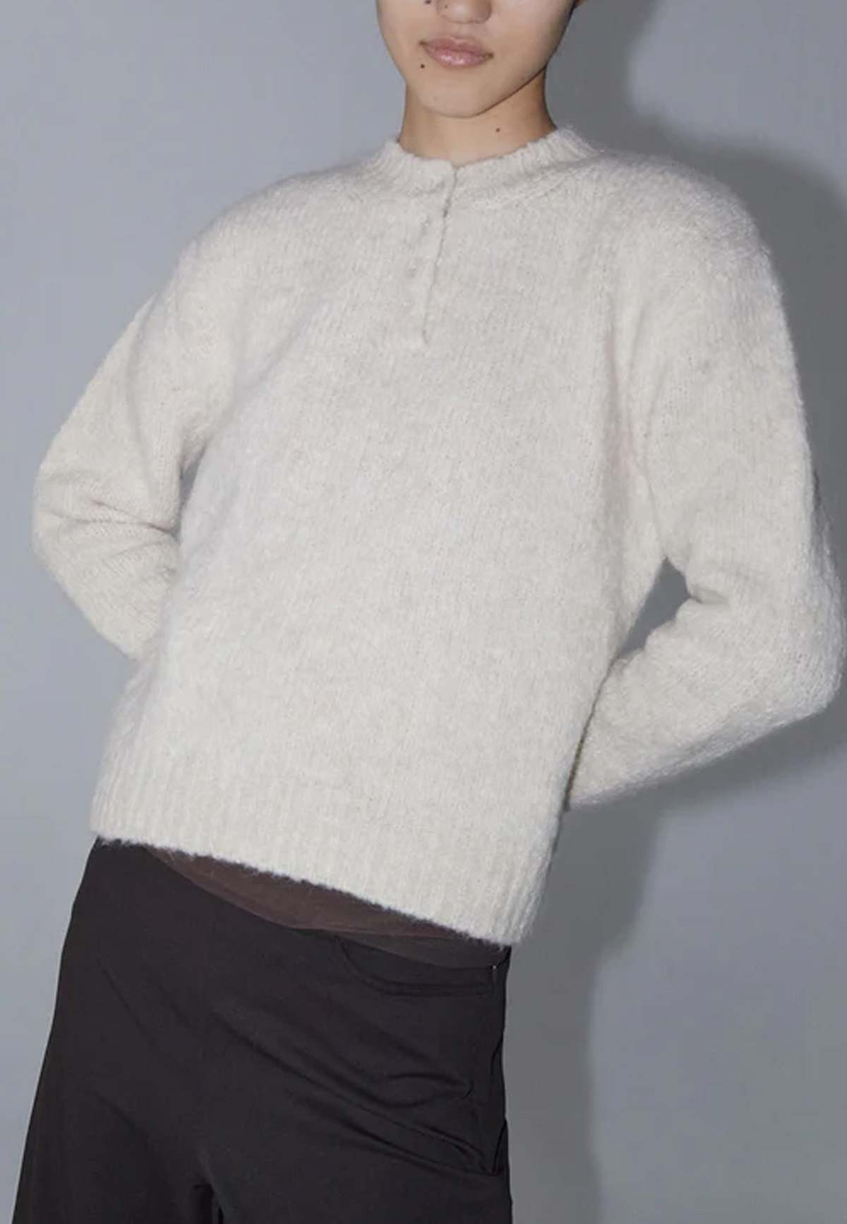 Paloma Wool Crush Knit Sweater - Ecru | Garmentory