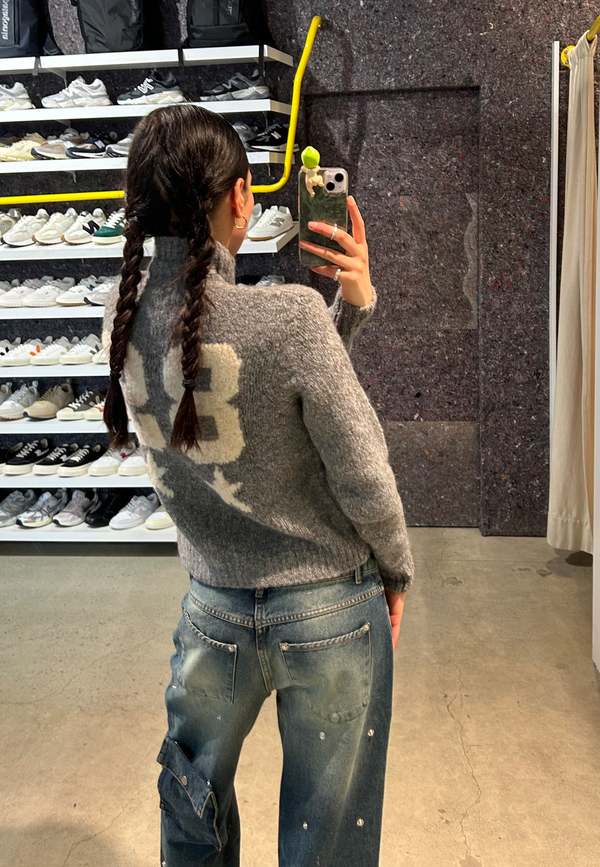 Paloma Wool Stadium Zip Knit Cardigan - Grey | Garmentory