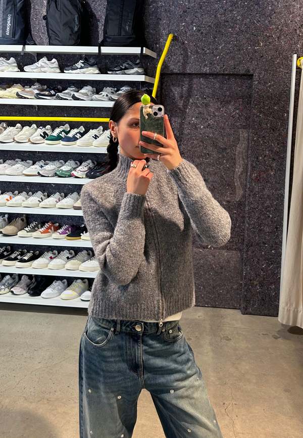 Paloma Wool Stadium Zip Knit Cardigan - Grey | Garmentory