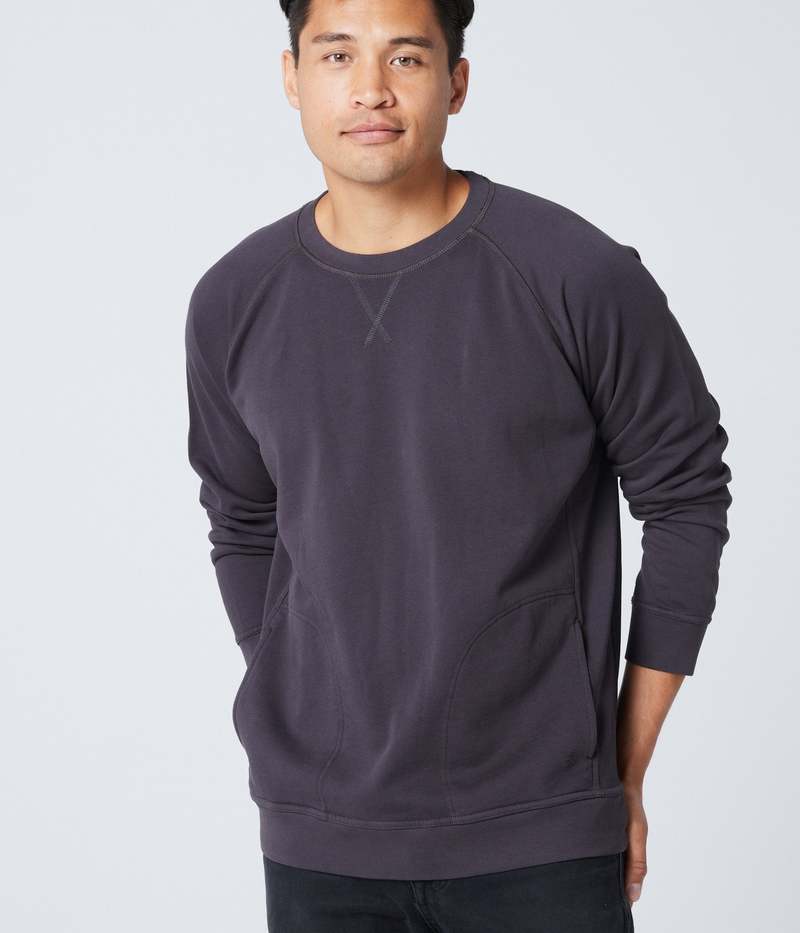 Known Supply Crewneck Pocket Sweatshirt - Washed Black