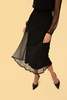 Whimsy + Row Greta Dress - Black Sheer Polka Dot - Thumbnail 4
