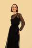 Whimsy + Row Greta Dress - Black Sheer Polka Dot - Thumbnail 5