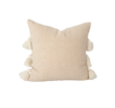 Tajik Home Coraline Tassel Pillow - Tan - Thumbnail 1