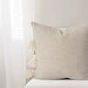 Tajik Home Coraline Tassel Pillow - Tan - Thumbnail 2