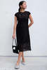 No.6 Erika Dress - Black Lace - Thumbnail 1