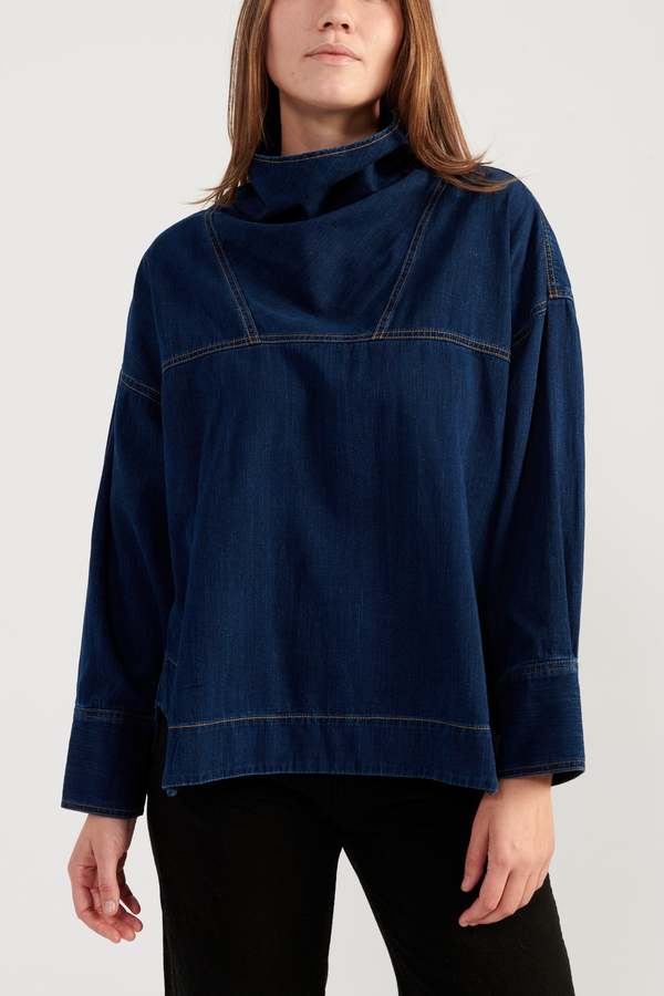 Rachel Comey Fiamma Top - Dark Indigo | Garmentory