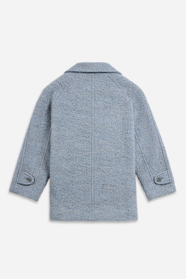 Future Classics Cocoon Boucle Jacket - Heather Captain Blue