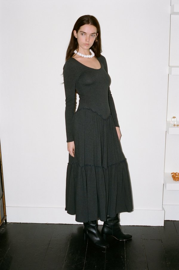 Paloma Wool Hernan Dress - Dark Grey | Garmentory