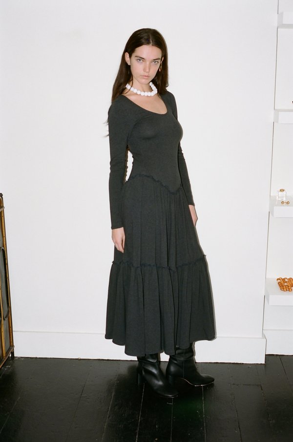Paloma Wool Hernan Dress - Dark Grey | Garmentory