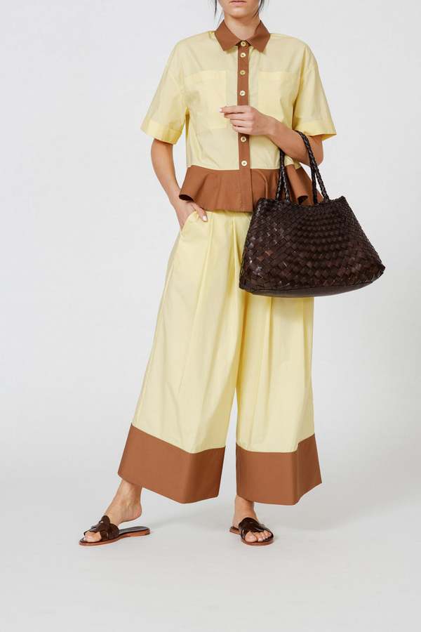 Dragon Diffusion 8892 SANTA CROCE BIG Bag - TAN/DK.BROWN