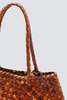 Dragon Diffusion 8892 SANTA CROCE BIG Bag - TAN/DK.BROWN - Thumbnail 12
