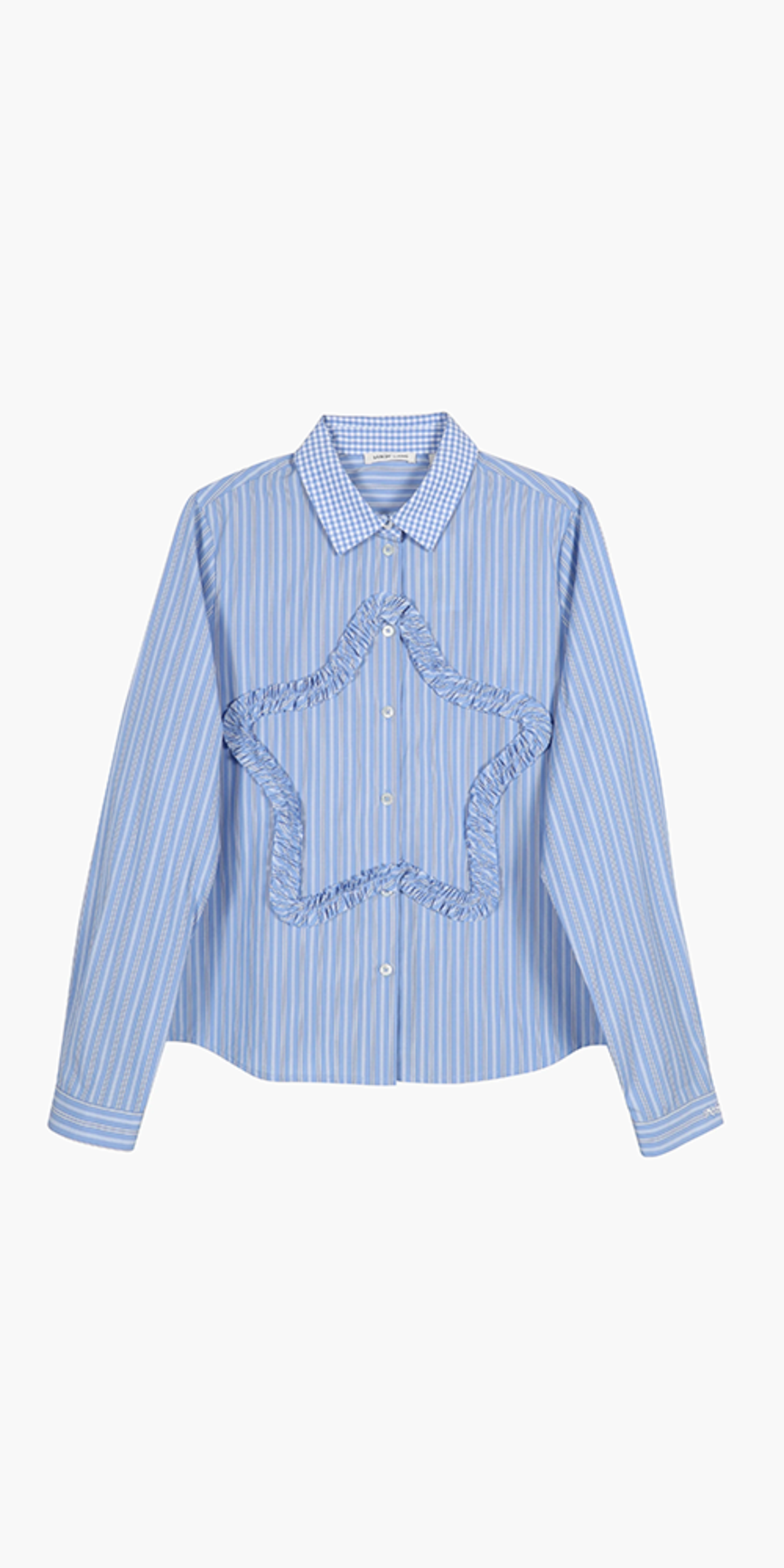 sandy liang シャツ　星　SIRIUS SHIRT ストライプ　青 Sandy Liang - Sirius Shirt | HBX - Globally Curated Fashion