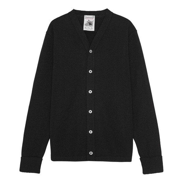 S.N.S. HERNING　カーディガン　XS　ピュアバージンウール　ブラック S.N.S. Herning Marine II Cardigan - Black | Garmentory