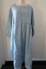 Ichi Antiquites Heavy Linen Oversized Dress - Light Blue - Thumbnail 1