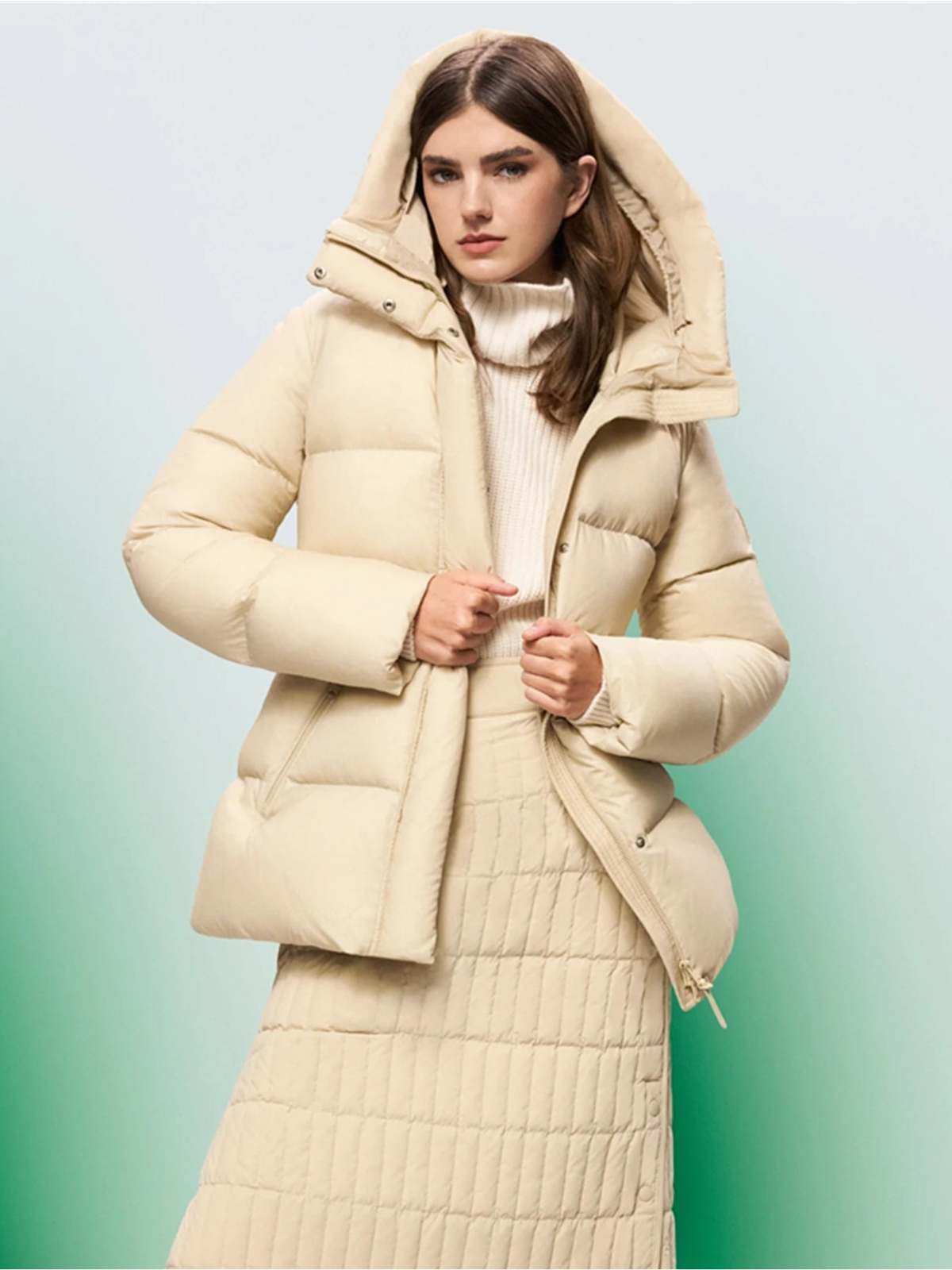 Mackage Freya Hooded Down Foil Shield Jacket - Trench | Garmentory