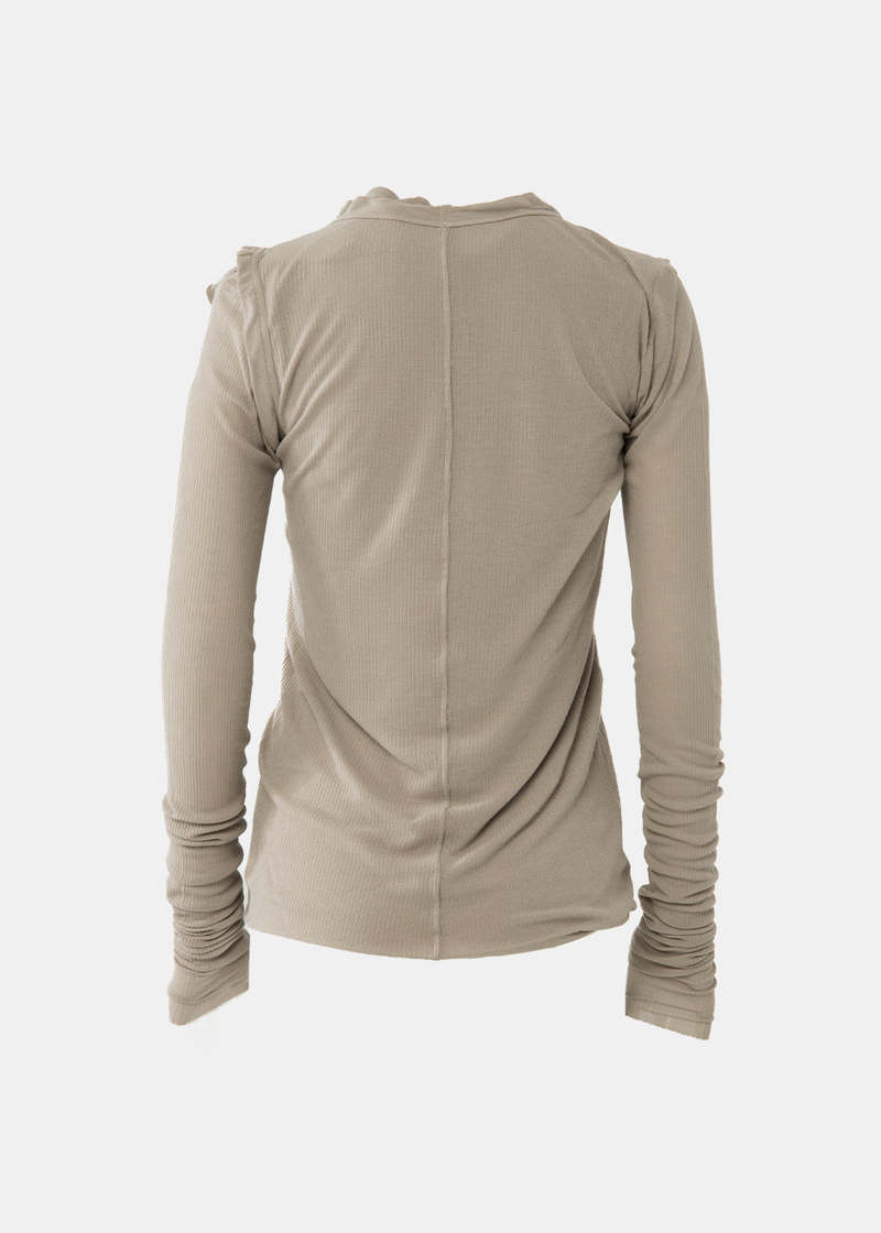 Rick Owens Cropped Banana T-Shirt - Pearl | Garmentory