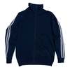 Sundazed Nylon Blend Fleece Double Knit Stripe Track Jacket - Navy - Thumbnail 1