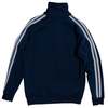 Sundazed Nylon Blend Fleece Double Knit Stripe Track Jacket - Navy - Thumbnail 3