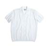 Sundazed Waffle Knit Picot Collar Polo Shirt - White - Thumbnail 1