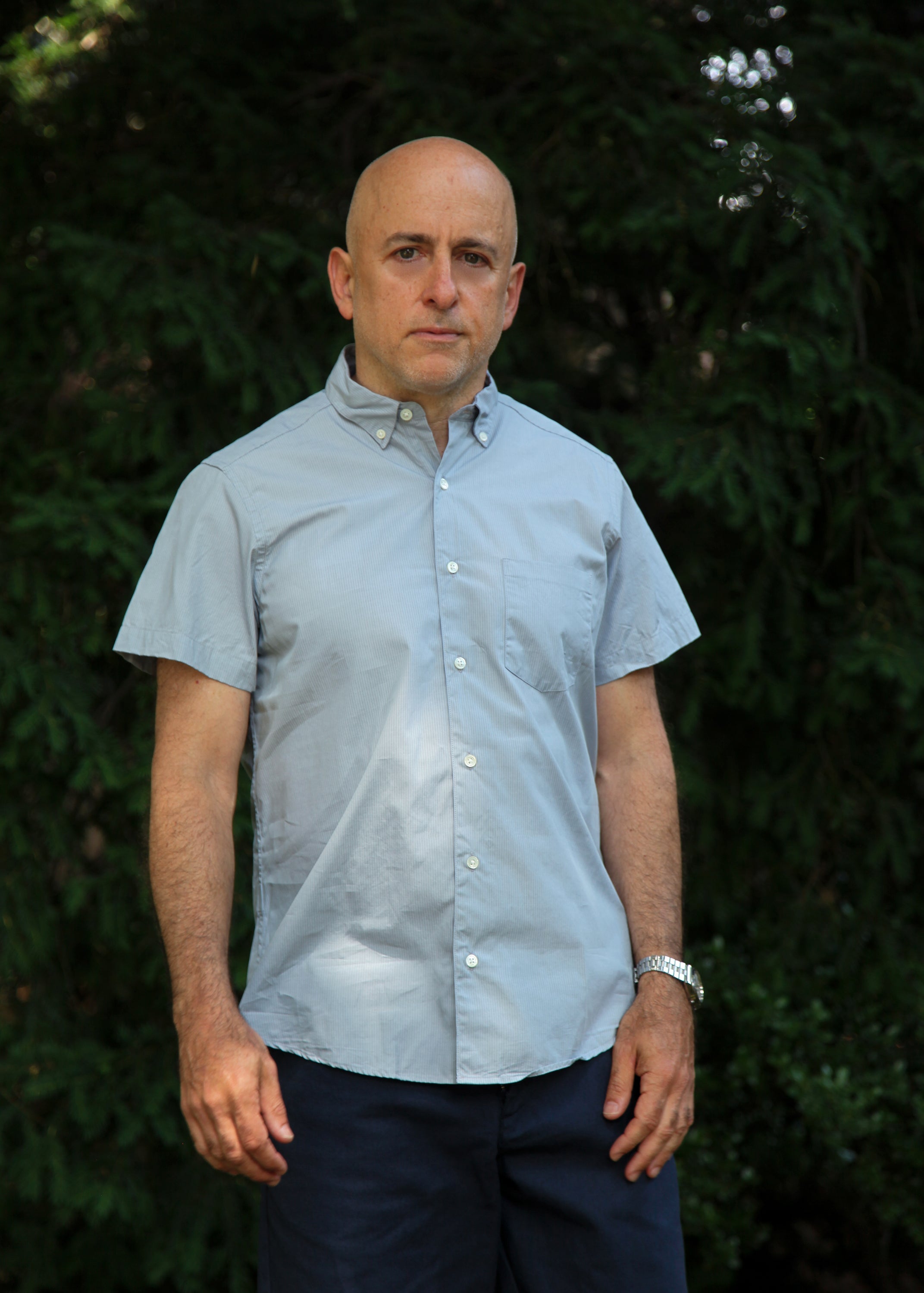 Steven Alan Rade Colorado Steven Alan Short Sleeve Single Needle Shirt - Stripe Nardo Grey ...
