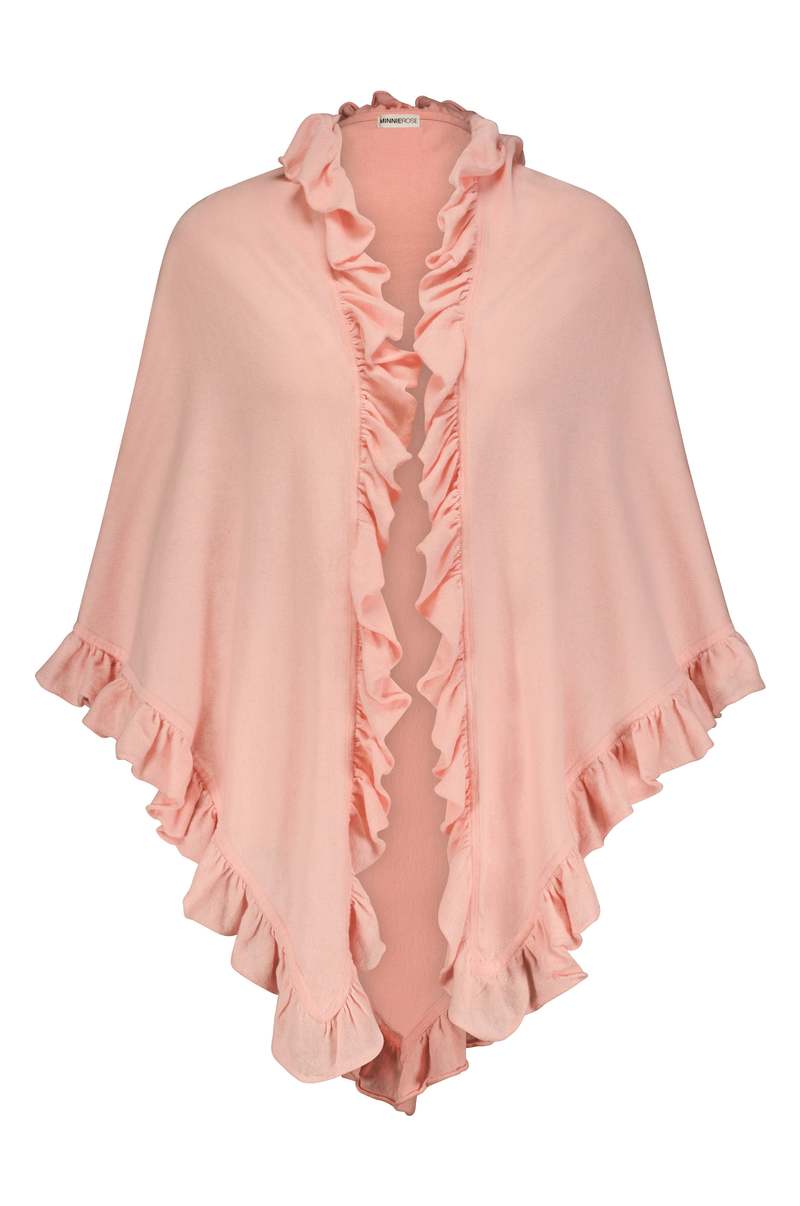 ruffle shawl wrap