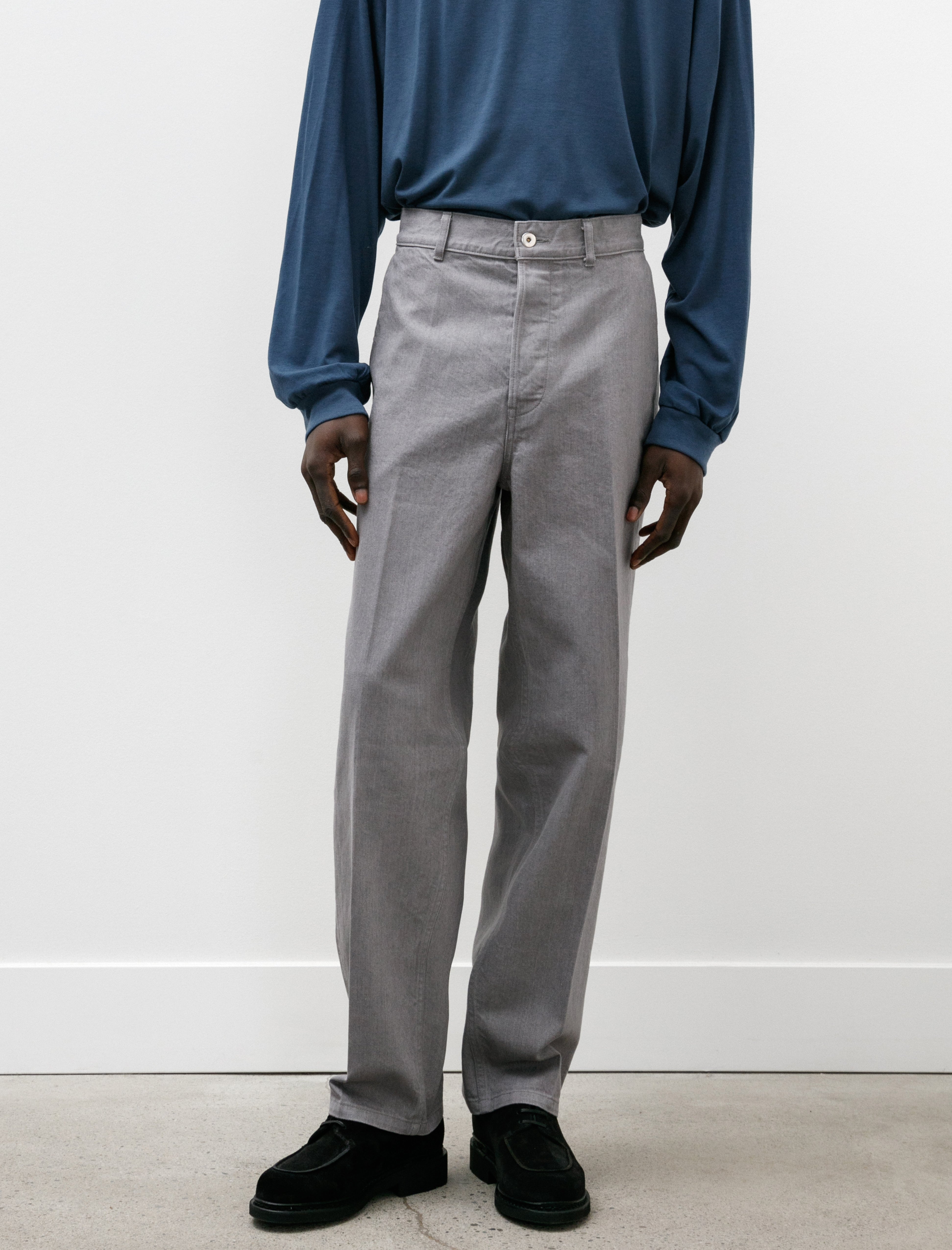 Ernie Palo Denim Slacks - Grey | Garmentory