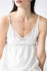 Salua Lingerie Crafted from Clouds Chemise - White/Heather Grey/Black - Thumbnail 5