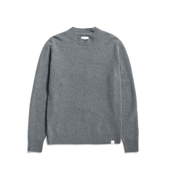 Norse Projects Standard Merino Lambswool Sweater - Grey Melange