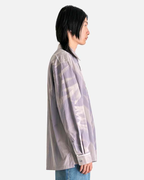 JiyongKim Sun-Bleached Raw Edge Shirt - Off White | Garmentory