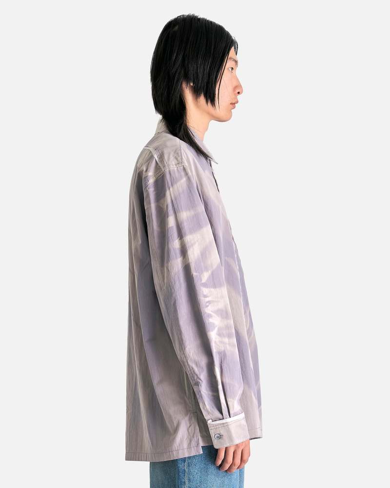 JiyongKim Sun-Bleached Raw Edge Shirt - Off White