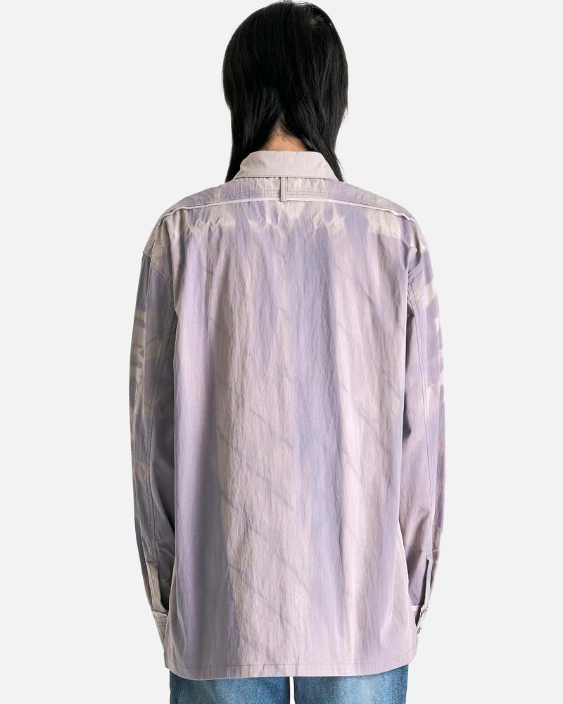 JiyongKim Sun-Bleached Raw Edge Shirt - Off White