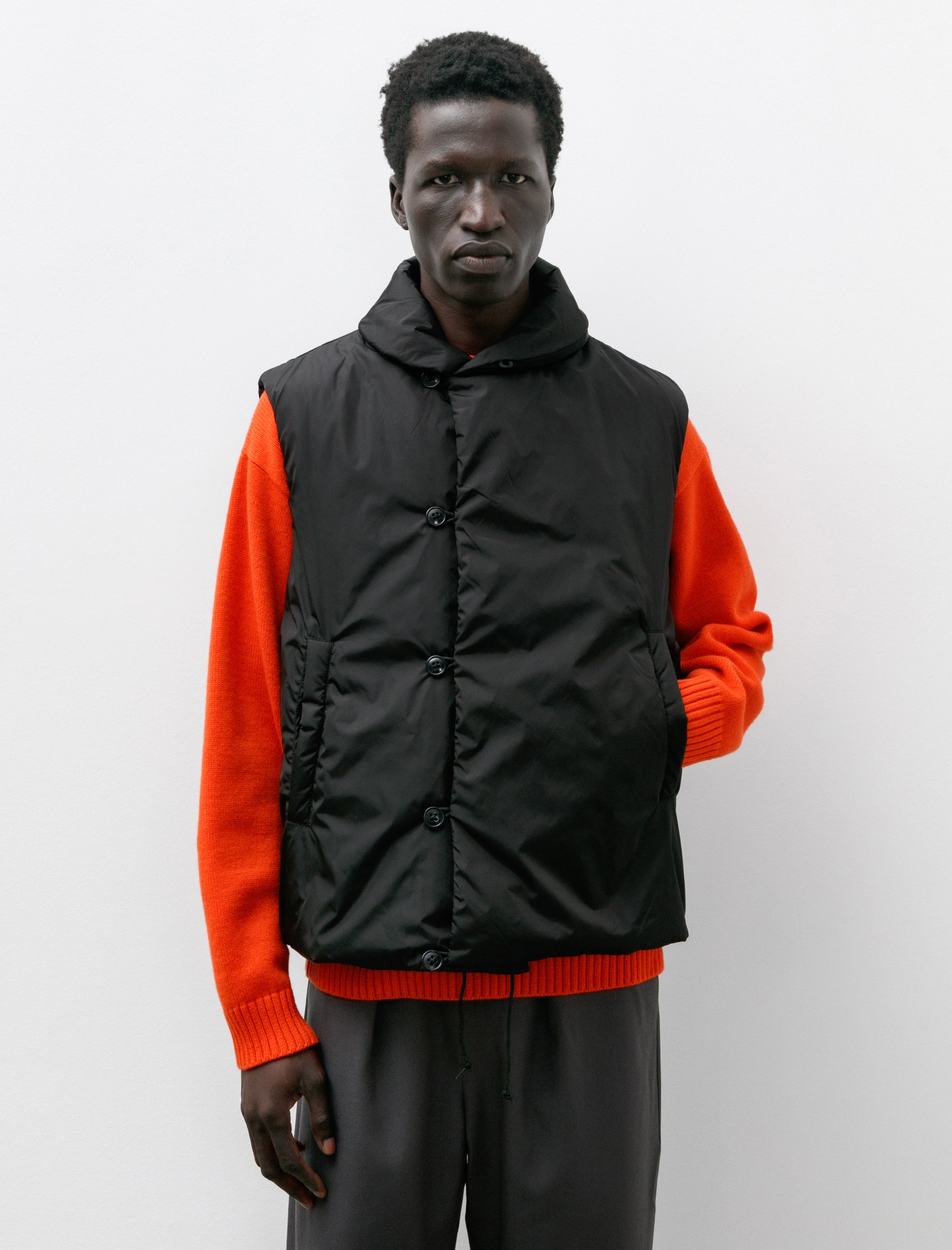 Arpenteur Loft V HD Technical Nylon Vest - Black | Garmentory