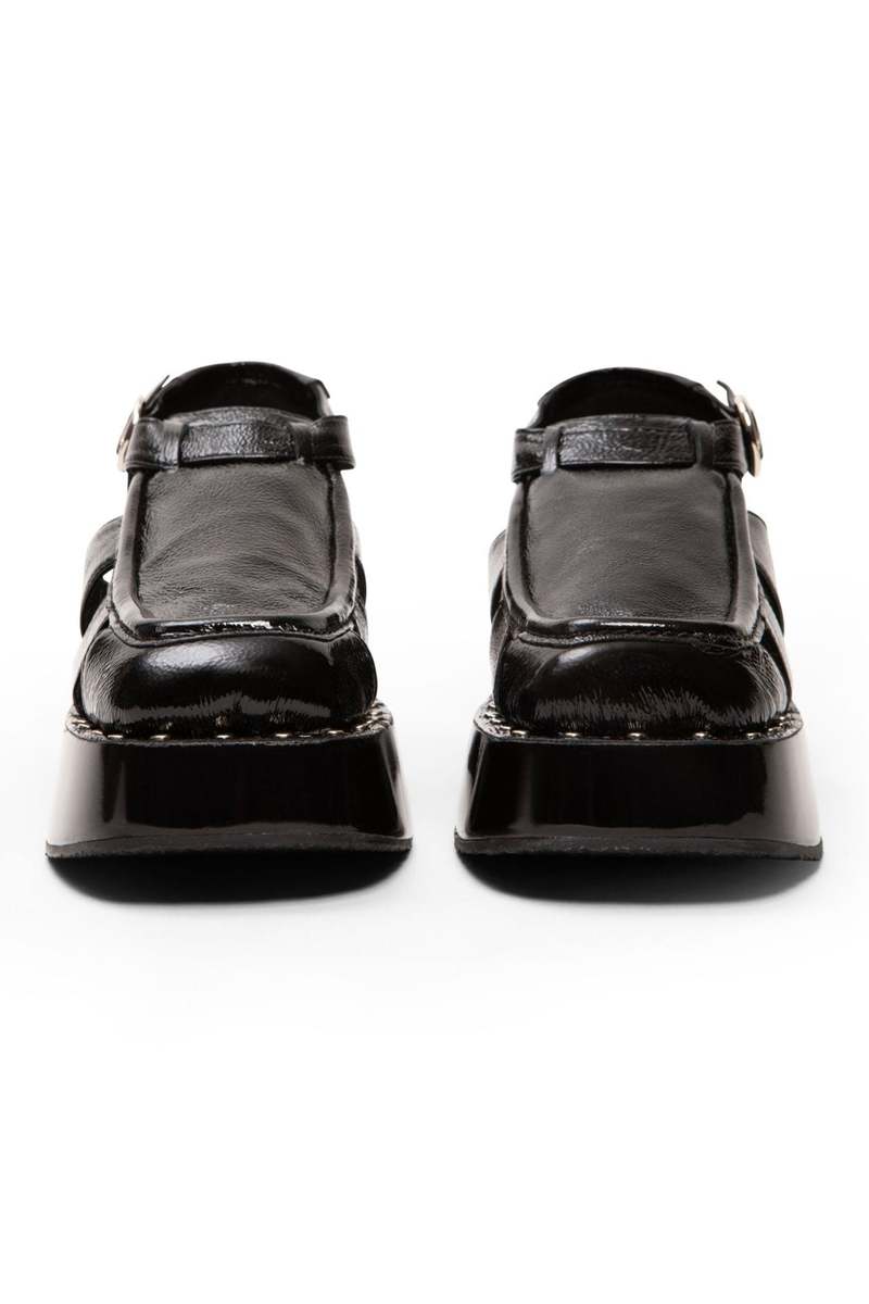 Nicole Saldaña Annie 60mm Platform Loafers | Black | FARFETCH AU
