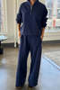 Le Bon Shoppe French Terry Breezy Pants - Midnight - Thumbnail 4
