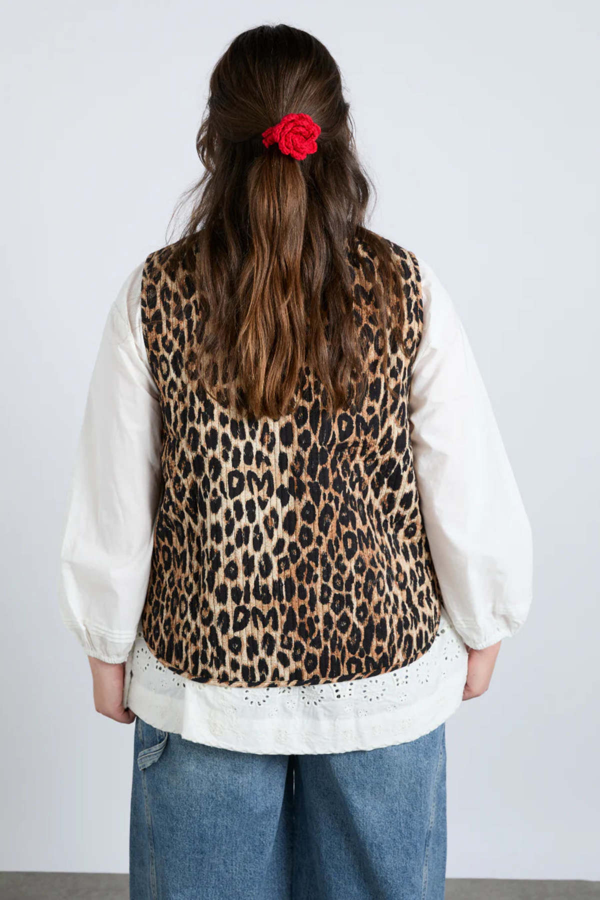 Damson Madder Tilly Gilet Vest - Leopard | Garmentory