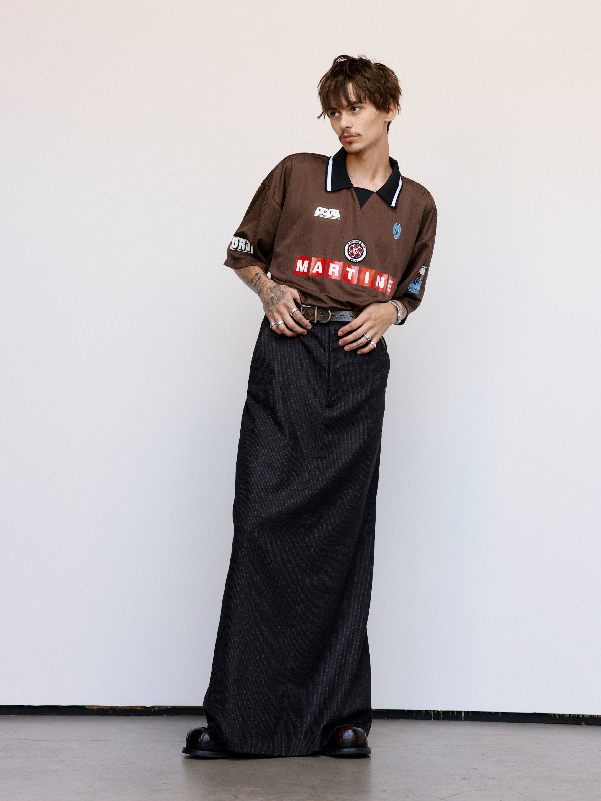 スカート RoseMuse line jersey skirt set black line jersey skirt set – BUNNY APARTMENT