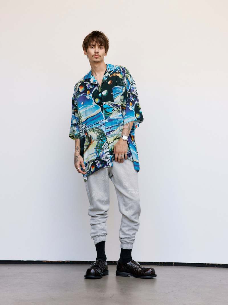 Martine Rose Space Blue Boxy Hawaiian Shirt - multi | Garmentory