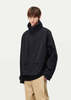 SOLID HOMME Stand Collar Shell Jacket - Black - Thumbnail 1