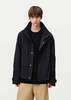 SOLID HOMME Stand Collar Shell Jacket - Black - Thumbnail 7