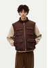 SOLID HOMME Quilted Pocket Vest - Brown - Thumbnail 1