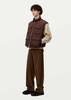 SOLID HOMME Quilted Pocket Vest - Brown - Thumbnail 4