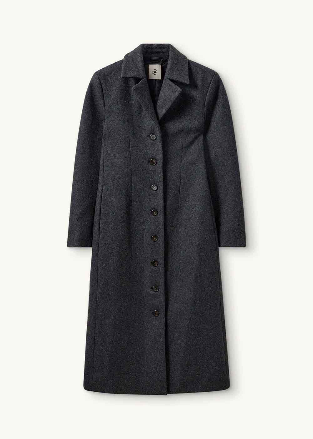 THE GARMENT Tailored Wool Coat - Grey | Garmentory
