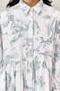 Runaway Bicycle Saul Scribble Dress - Natural White - Thumbnail 6