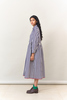 Runaway Bicycle Saul Dress - Indigo Stripes - Thumbnail 4